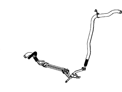 Dodge 5154409AG HOSE Power Steering Gear to Reservoir