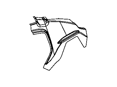 Mopar 68005080AC Mount Panel, Rear Inner Passenger Side
