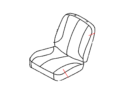 Dodge 1DN061D5AA COVER Front Seat Back