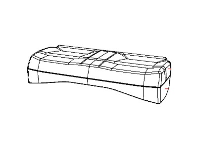 Dodge 1LZ431K2AA COVER Rear Seat Cushion