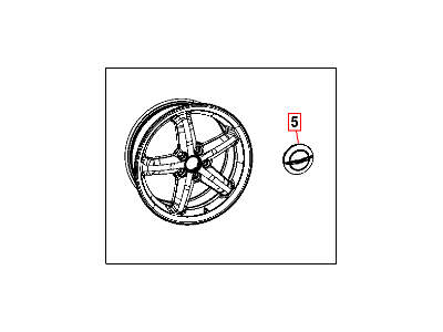 Dodge 82212330 WHEEL KIT Cast Aluminum