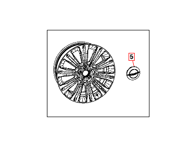 Chrysler 82212498 WHEEL KIT Cast Aluminum