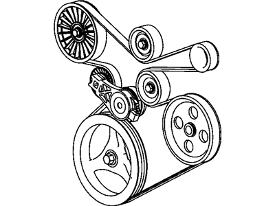 Jeep 53013324AA PULLEY Idler