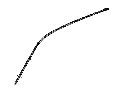 Mopar 55136902AE Side Molding, Front Passenger Side