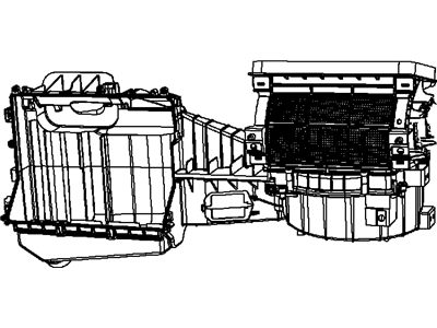 Jeep 68089573AA HOUSING Blower Motor Includes: Doors,Upper Housing, Lower Housing, Drain  Seal, Evaporator Plate