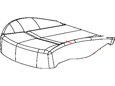 Dodge 5MY22DX9AA COVER Front Seat Cushion