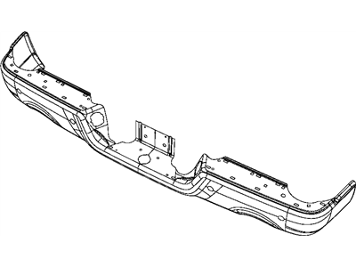 Ram 68049746AA BUMPER Rear