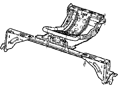 Jeep 5183628AA FRAME 2ND ROW CUSHION 20% Cushion Frame