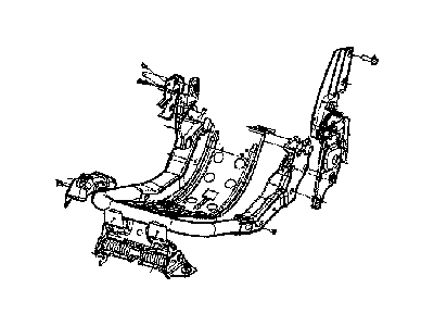 Jeep 5183626AA HINGE 2ND ROW CUSHION
