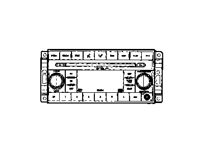 Jeep 68035036AC RADIO AM/FM/6 DVD/SDARS