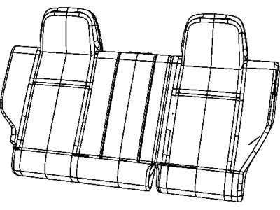 Mopar 68001645AA Seat Back Pad, Front Driver Side