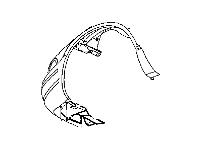 Chrysler 4696921 SHIELD, Engine Compartment Splash (Left)