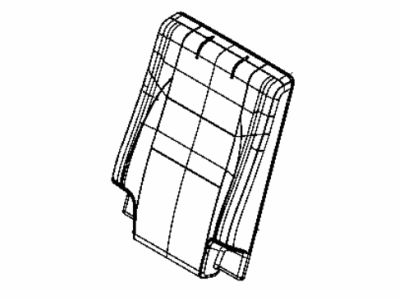 Dodge 5YX03DX9AA COVER Rear Seat Back 3rd Row