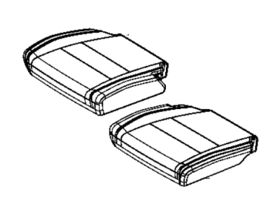 Dodge 5YX05DX9AA COVER Rear Seat Cushion 3rd Row
