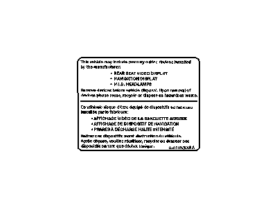 Jeep 5020527AB LABEL Mercury Warning