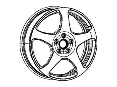 Jeep 68249413AB WHEEL Spare Aluminum, Compact
