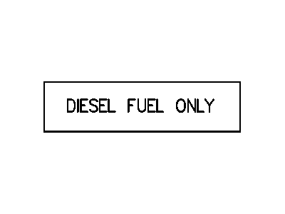 Ram 4428652 LABEL Diesel Fuel Only