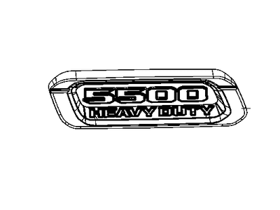 Ram 68374023AB BEZEL Hood 5500 Heavy Duty