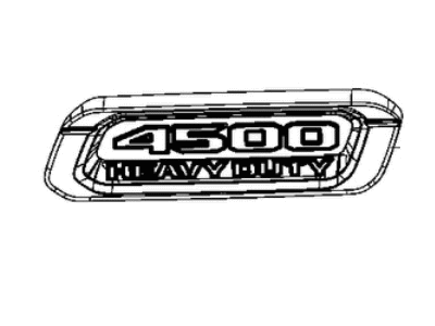 Ram 68362222AB BEZEL Hood 4500 Heavy Duty