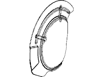 Jeep Wrangler Brake Dust Shield - 68043287AA