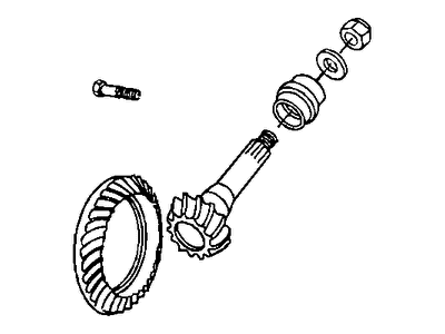 Ram 68237814AB GEAR KIT Ring And Pinion