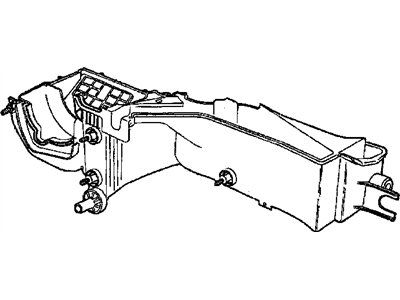 Jeep 5073176AA HOUSING A/C and Heater Lower