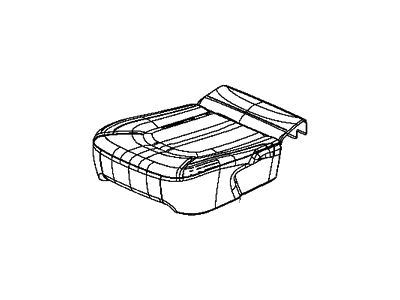 Chrysler 6EC61LA3AA COVER Rear Stow Seat Cushion