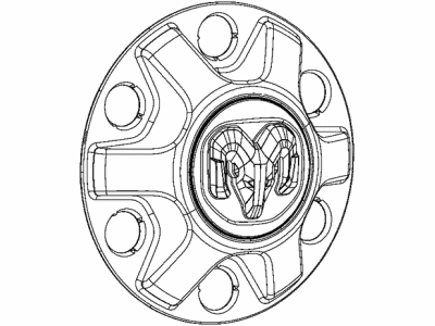 Ram 68504590AA CAP Wheel Center