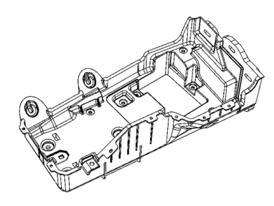 Jeep 68275852AE TRAY Battery Includes Heat Shields