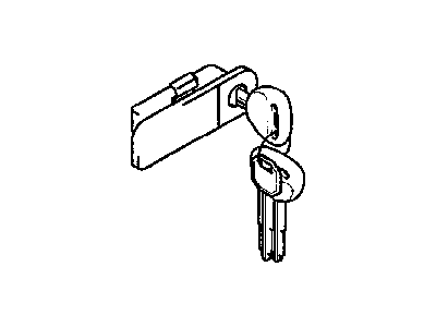 Chrysler MR206274 CYLINDER Glove Box Lock