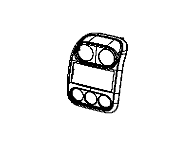 Jeep 1JM491DVAB BEZEL Instrument Panel Center