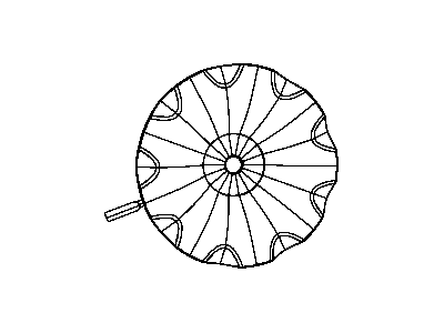 Dodge 1DK10SZ0AA CAP Wheel Center