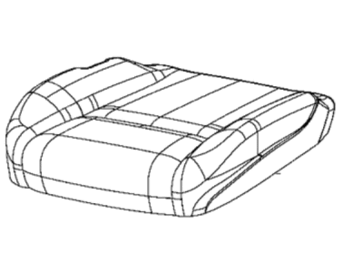 Dodge 5YB66DX9AA COVER Front Seat Cushion