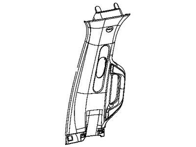 Ram 6DQ061X7AH Panel - B Pillar Upper Trim