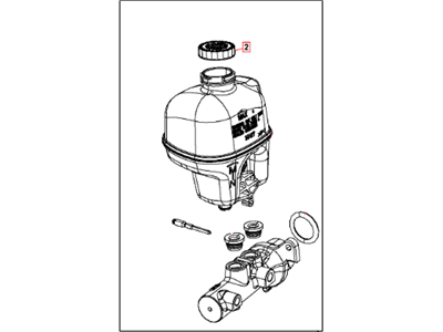 Dodge 68207364AA MASTER CYLINDER Brake