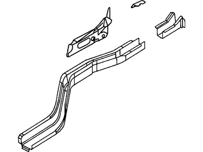 Dodge 5019777AA RAIL PACKAGE Rear Floor Pan Side