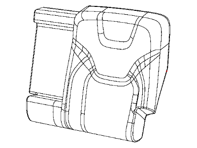Jeep 5RA57DX9AC COVER Rear Seat Back Left