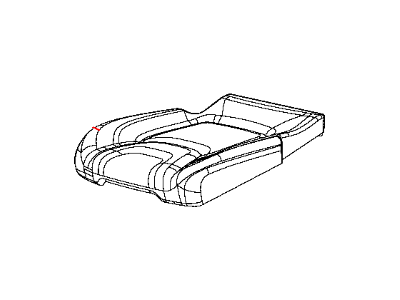 Jeep 5RA62DX9AC COVER Rear Seat Cushion Right