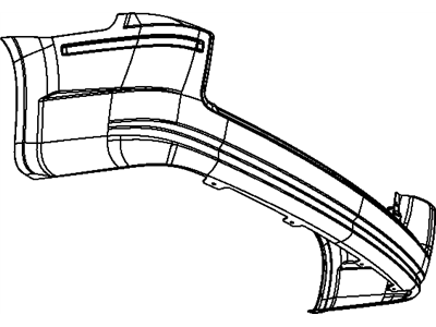 2010 Dodge Grand Caravan Bumper - 68041478AC