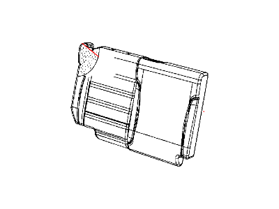 Jeep 1TY52JRRAA COVER Rear Seat Back Right