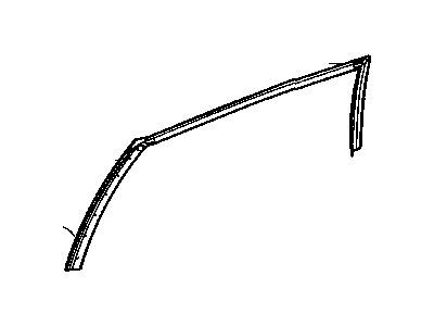 Chrysler 4894359AJ WEATHERSTRIP Rear Door Header