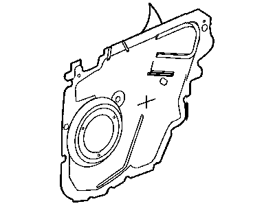 Chrysler 5054114AD WATERSHIELD Rear Door