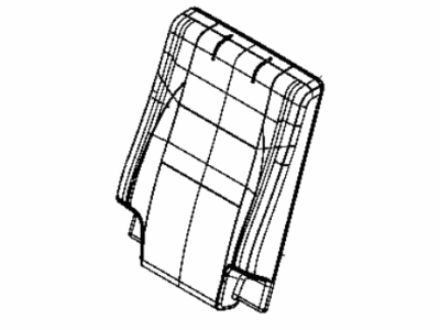 Dodge 6QU24HL1AB COVER Rear Seat Back 3rd Row