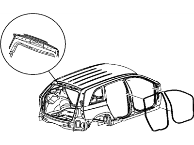 2004 Chrysler Pacifica Door Seal - WT91XXXAC