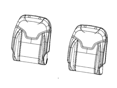 Jeep 7CT02DX9AA COVER Front Seat Back