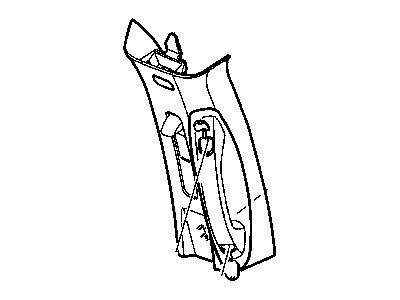 Chrysler 5JF78BDXAF PANEL B Pillar Upper Trim
