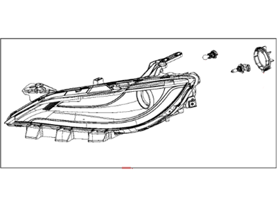 Mopar 68285844AA Composite Headlamp