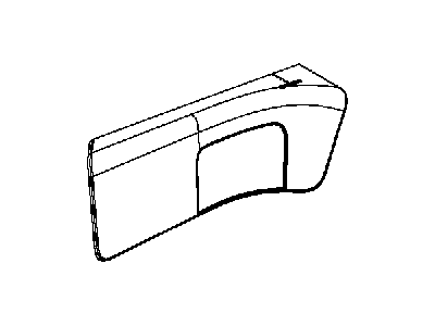 Ram 1CJ22DX9AI BOLSTER Quarter Trim Panel