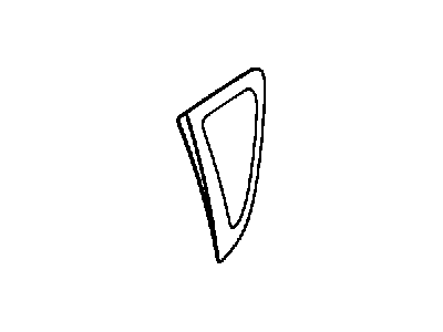 Mopar 5191235AD Quarter Glass, Rear Driver Side