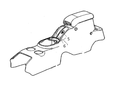 Dodge Center Console Base - RE921DVAH